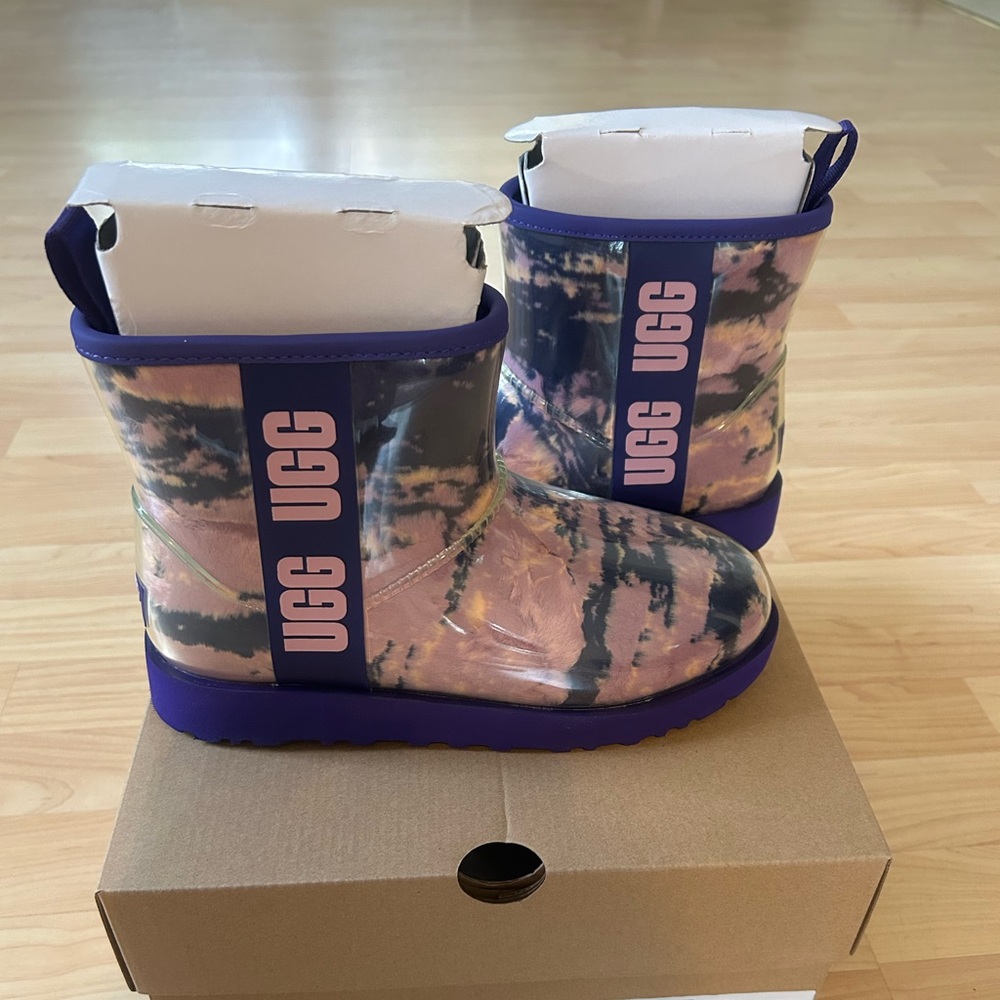 UGG W Classic Clear Mini Marble Boots Women Size 7